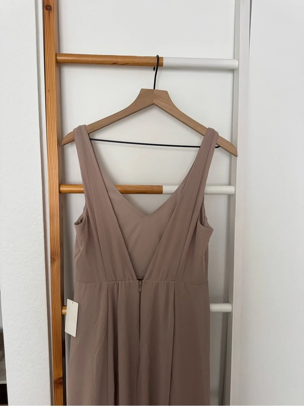 Show Me Your Mumu Jenn Maxi Dress Soft Beige Tan Wedding Bridesmaid Gown NWT
